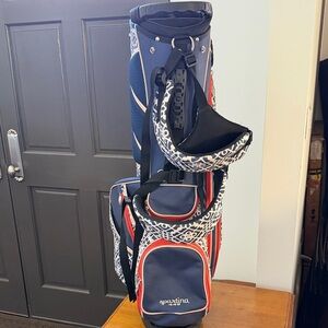 Spartina Navy and White Golf Bag: INCLUDES DRIVER COVER